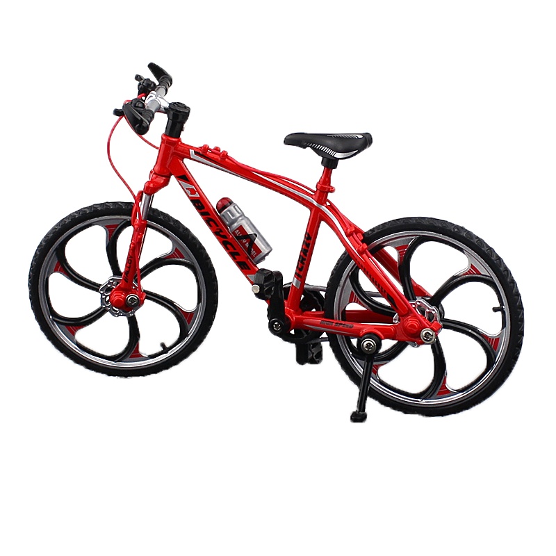 魔法棒合金模型自行车迷你仿真单车玩具山地公路折叠车摆件创意生日礼物