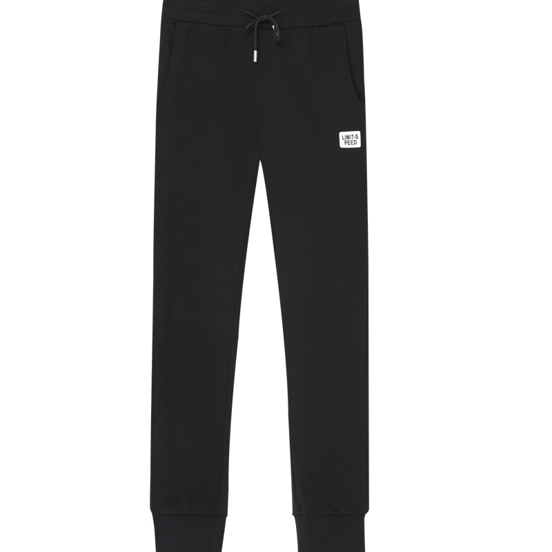 HODO红豆男装 男士卫裤 秋季舒适微弹简约系带针织休闲裤运动跑步卫裤男