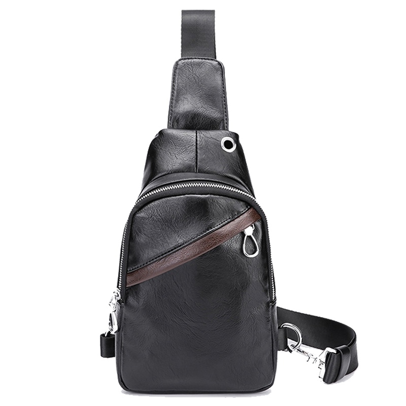 胸包男士韩版休闲单肩背包运动小背包腰包时尚斜挎男包潮流