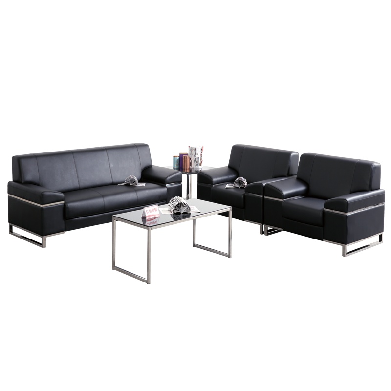 [红心家居]时尚沙发茶几组合现代简约沙发皮艺沙发公寓客厅沙发