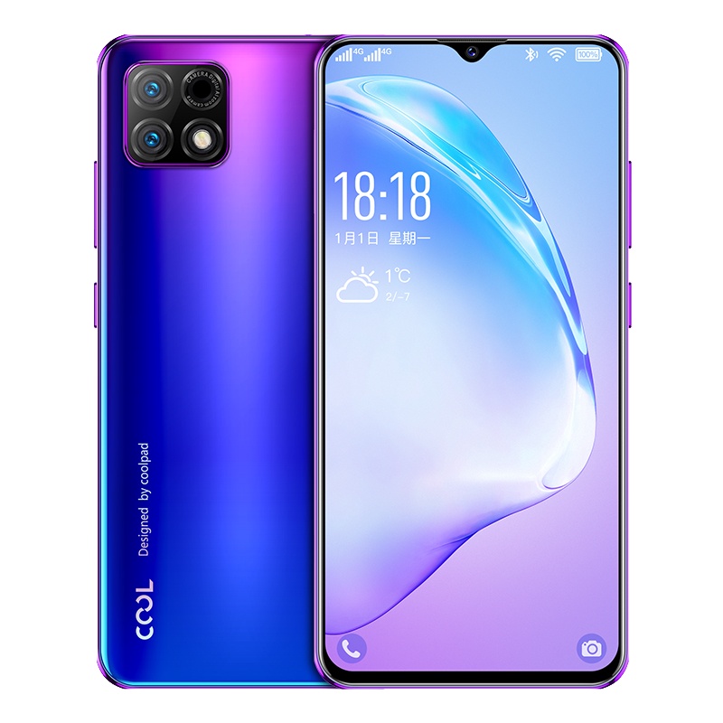酷派(Coolpad)COOL12A 4+64GB 珍珠全面屏智能手机 全网通4G 人脸指纹双解锁 老人儿童学生备用手机 梦幻蓝