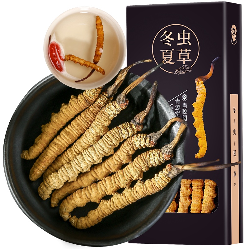 青源堂牌 冬虫夏草冻干高洁净 精选品质 5条1克 饱满无断草无空草