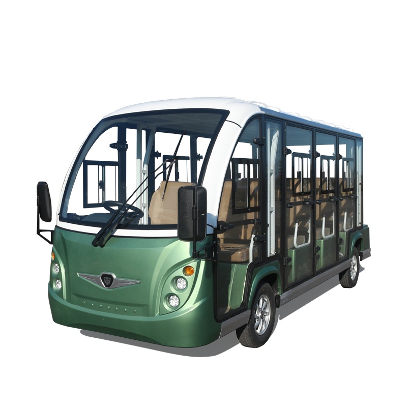 中菲宜达ZYDD11-A11F 4排11座封闭电动观光车景区校园售楼处专用场区接待用电动车动力强劲型