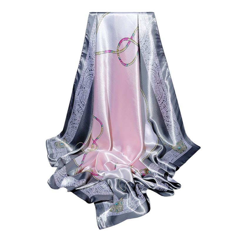 上海故事丝巾90x90cm女士夏季围巾正方形潮牌大方巾防晒披肩