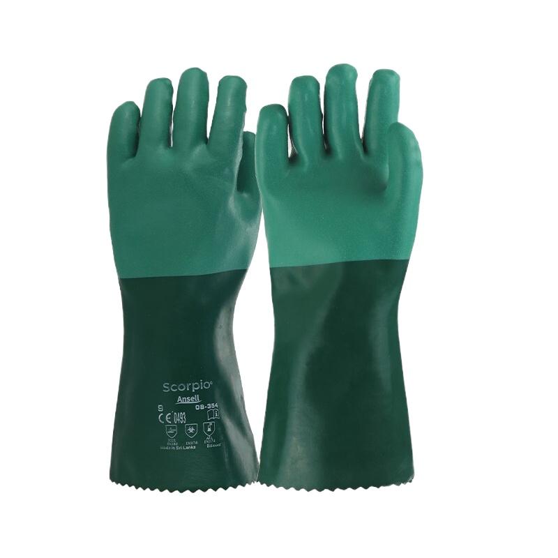 氯丁橡胶手套 SCP-14441 耐油酸碱溶剂加厚工作手套(双)