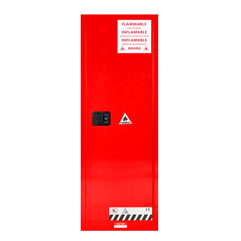 全简家具安全柜防爆柜化工厂危险品储存柜学校实验室柜化学品柜带锁危险易燃液体存储柜红色30加仑