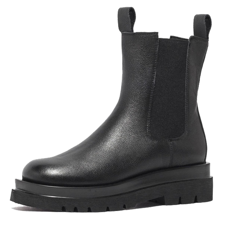 St&Sat/星期六切尔西靴英伦风短厚底筒女靴SS04116896