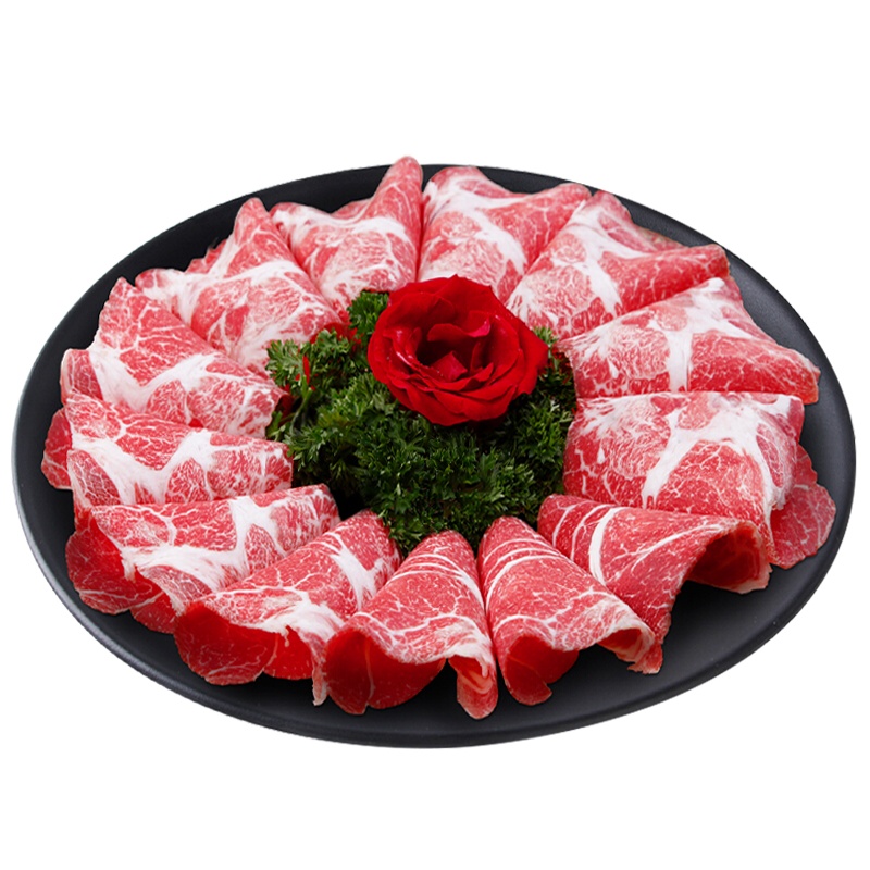 恋尚牛 M3雪花牛肉片300g 澳洲进口 谷饲原切牛排 生鲜牛肉