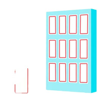 得力H 自粘性标贴 口取纸标签纸 不干胶标签贴 18×32mm 7184