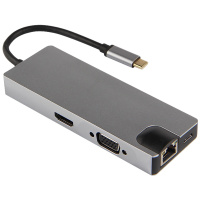 久宇 USB-c扩展坞华为Matebook E/D荣耀magicbook Pro笔记本电脑拓展坞Type-c接口转换器