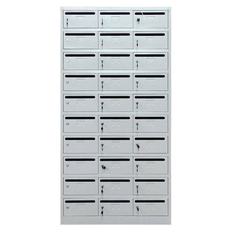 DXBG钢制信报箱小区多门信报柜带锁投递柜室外可定制30门信报箱