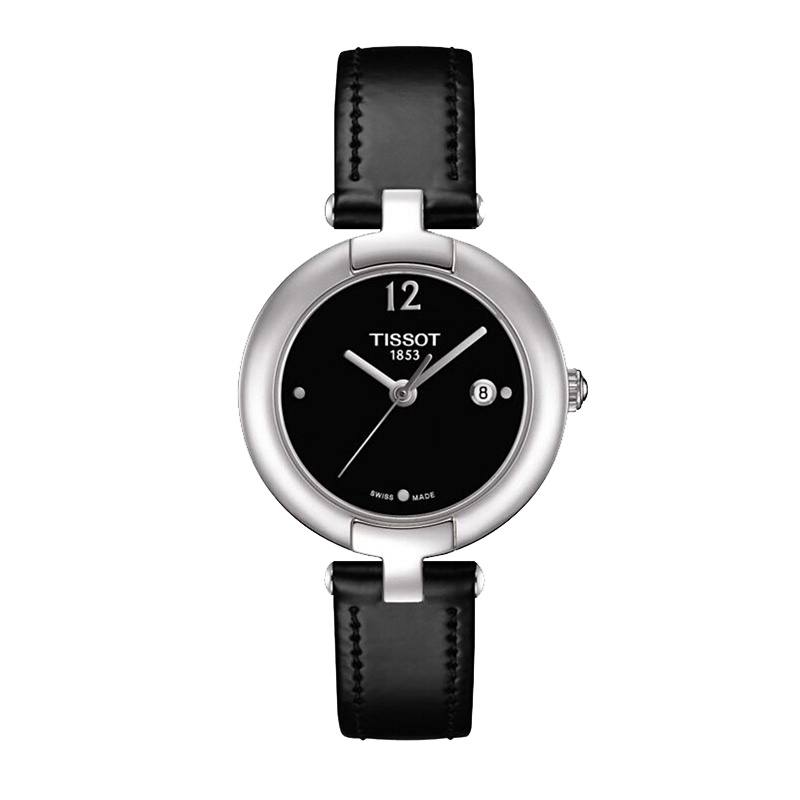 天梭 (TISSOT) 粉彩系列 简约 时尚 休闲 皮带 钢带 间金 女士 石英表T084.210.11.057.00