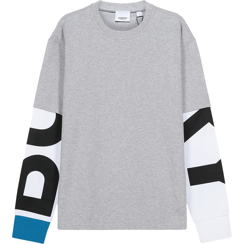 BURBERRY 博柏利 男款棉质圆领长袖T恤卫衣运动衫 80302631