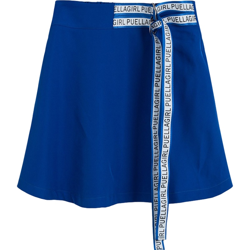 Puella夏季新款休闲短款印花字母织带半身裙子20010725