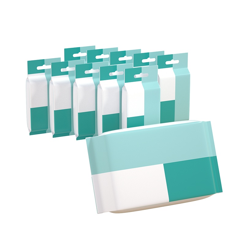 柚家 清凉柔湿巾单片装单独包装10片*10包