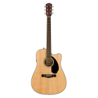 芬达自营 Fender CD-60SCE系列 原声 云杉木单板民谣木吉他 民谣缺角电箱木吉他41英寸 NAT原木色