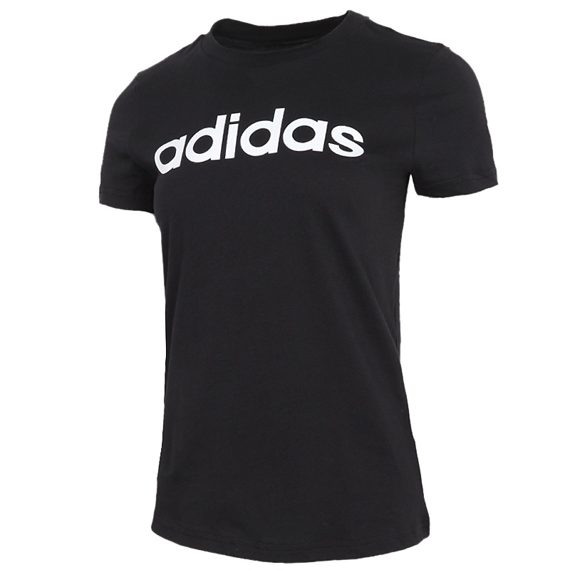 阿迪达斯短袖运动服女装跑步宽松圆领透气T恤DP2361