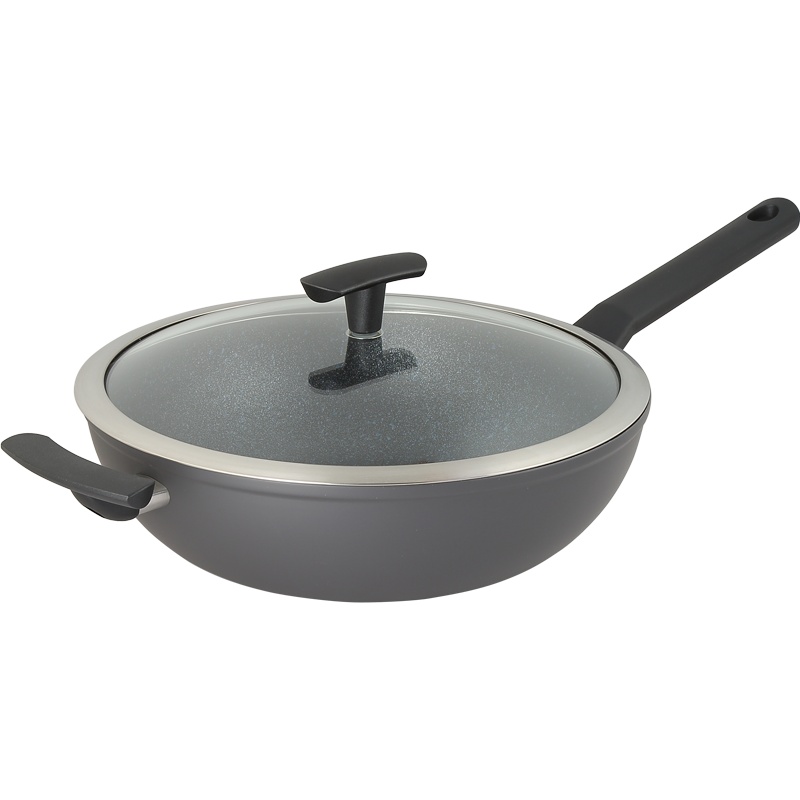 SERAFINOZANI意大利尚尼IHC恒温涂层锅不粘炒锅 30cm 少油烟锅不粘锅炒菜锅 电磁炉通用厨房锅具