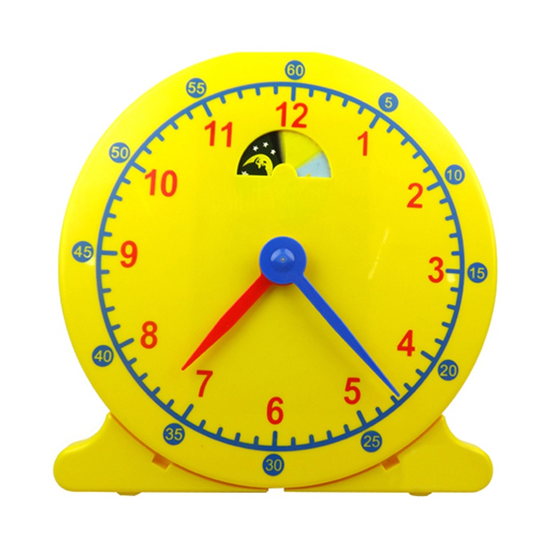妮妮雅儿童玩具大号教学时钟学习钟 时间认知益智教课钟教具