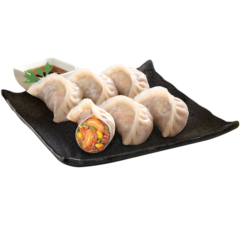 正大食品(CP) 虾仁玉米蒸饺 400g 速冻饺子 煎饺 早餐食材