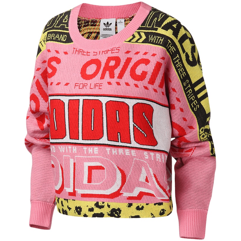 adidas阿迪达斯三叶草女装运动服休闲圆领卫衣ED7648