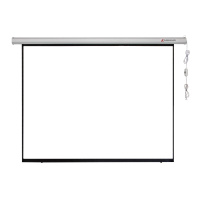 企购优品 三叶100英寸4:3高清玻珠电动投影幕布 投影机幕布 投影幕