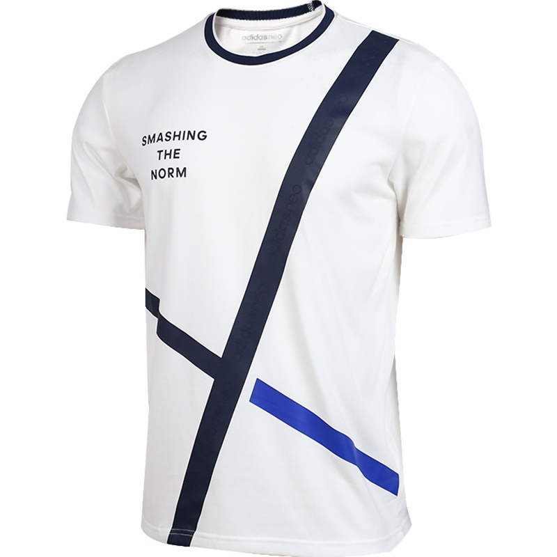 Adidas阿迪达斯Neo短袖T恤男装2019夏新款圆领休闲运动体恤DW8113