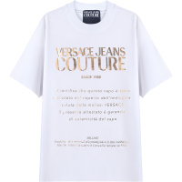 VERSACE JEANS COUTURE 范思哲 男士 棉质宽松版圆领短袖T恤 B3GWA7TR 30319