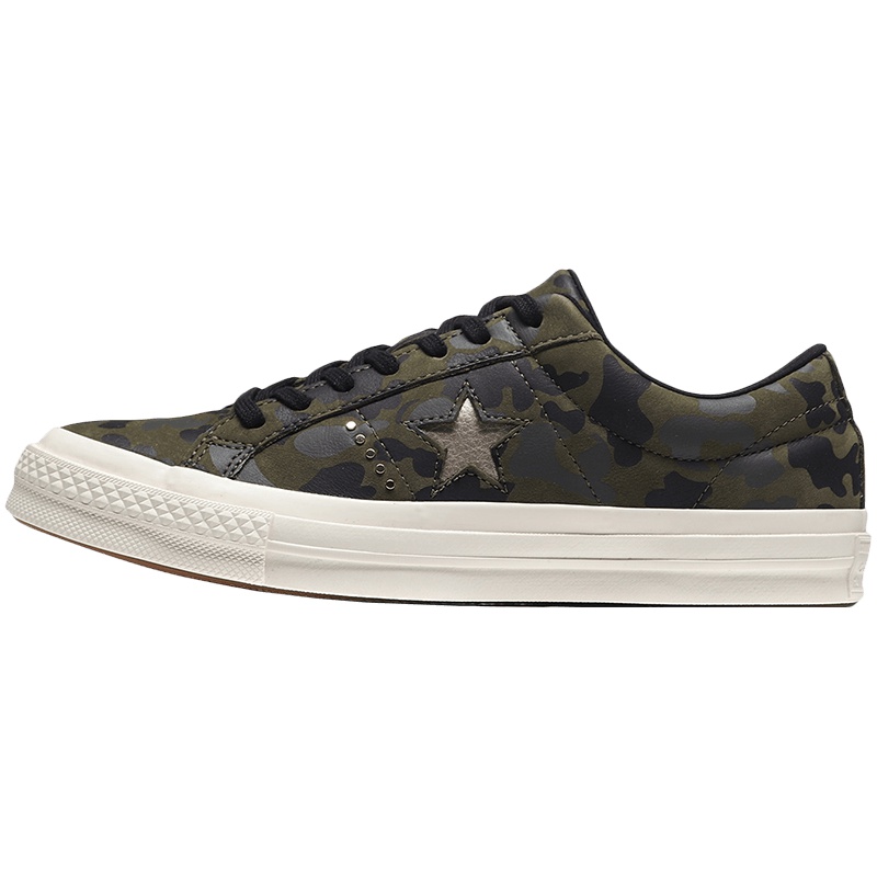 CONVERSE匡威男女板鞋One star迷彩印花休闲鞋159703C 159703C军绿色