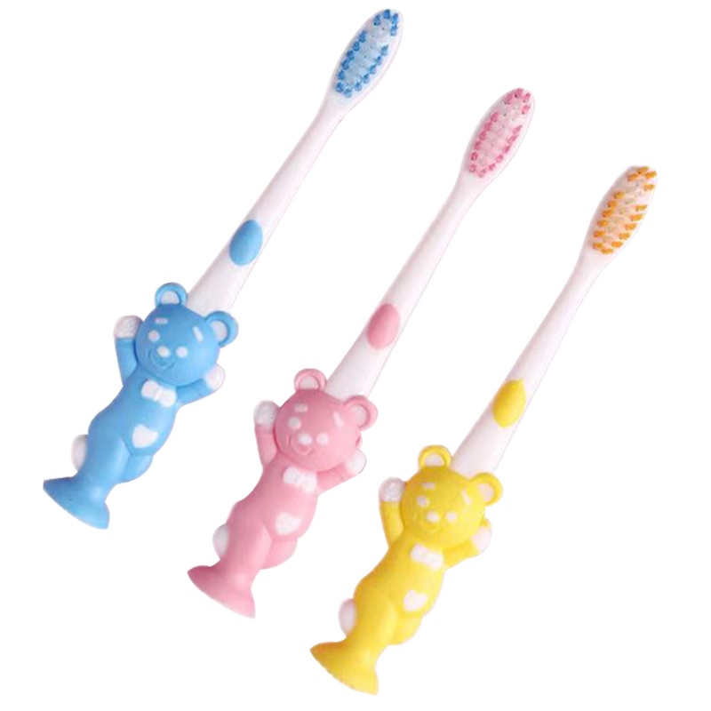 开优米(Kiuimi)儿童牙刷软毛牙刷兔子马卡龙宝宝通用小头家庭装旅行装4支装