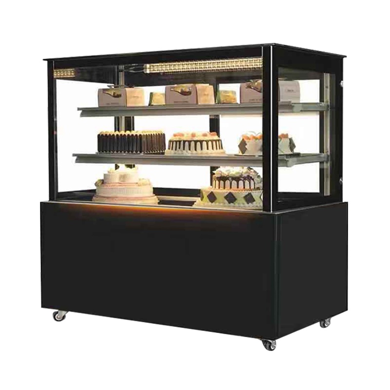 品能达蛋糕柜冷藏展示柜商用保鲜柜水果熟食甜品冰柜风冷台立式 1.5米圆弧/直角 大理石(黑/白)