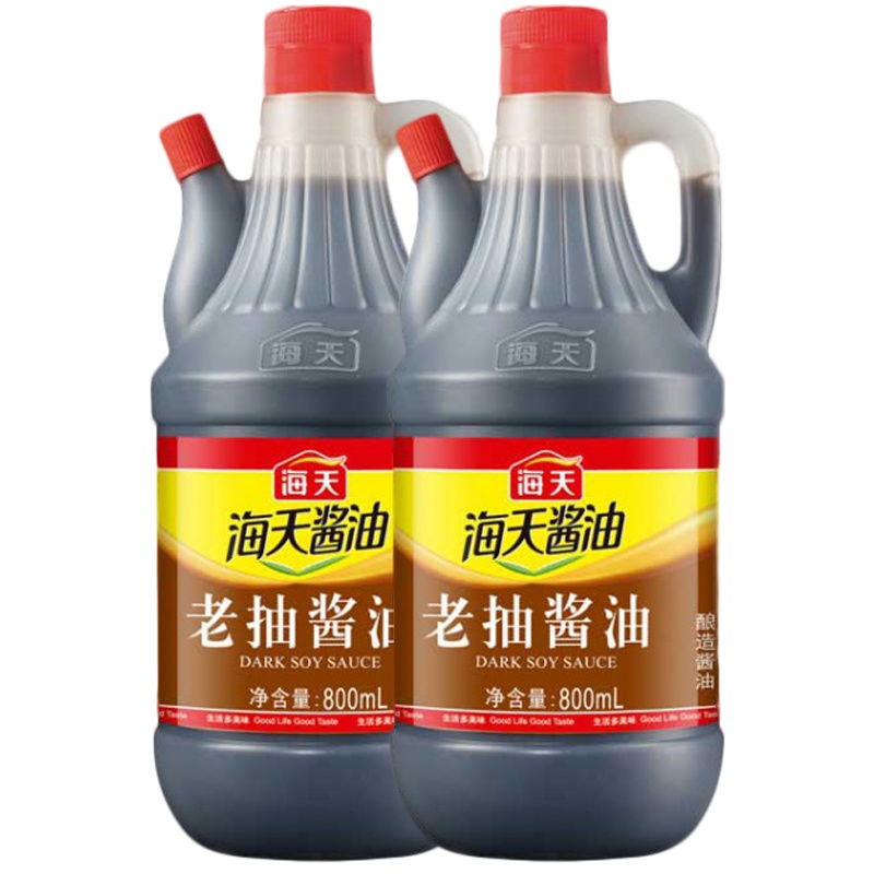 海天老抽酱油800mL调味上色特价特级炒菜批发凉拌红烧