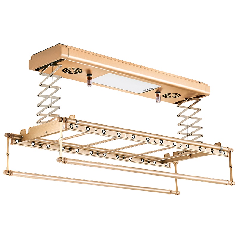 四季沐歌(MICOE) 四季沐歌电动晾衣架 阳台遥控自动照明 消菌风干 升降智能晾衣机 风干消菌照明[香槟色]6W除菌灯