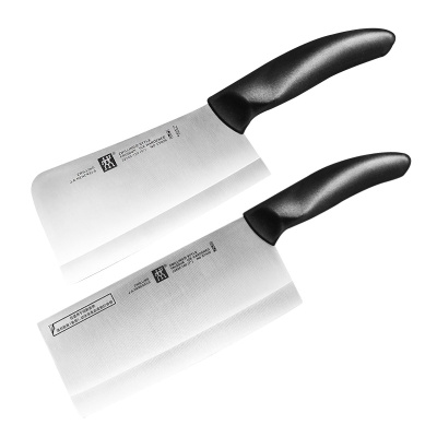 双立人(ZWILLING)Style系列厨房斩骨刀切菜刀具2件套装套刀不锈钢