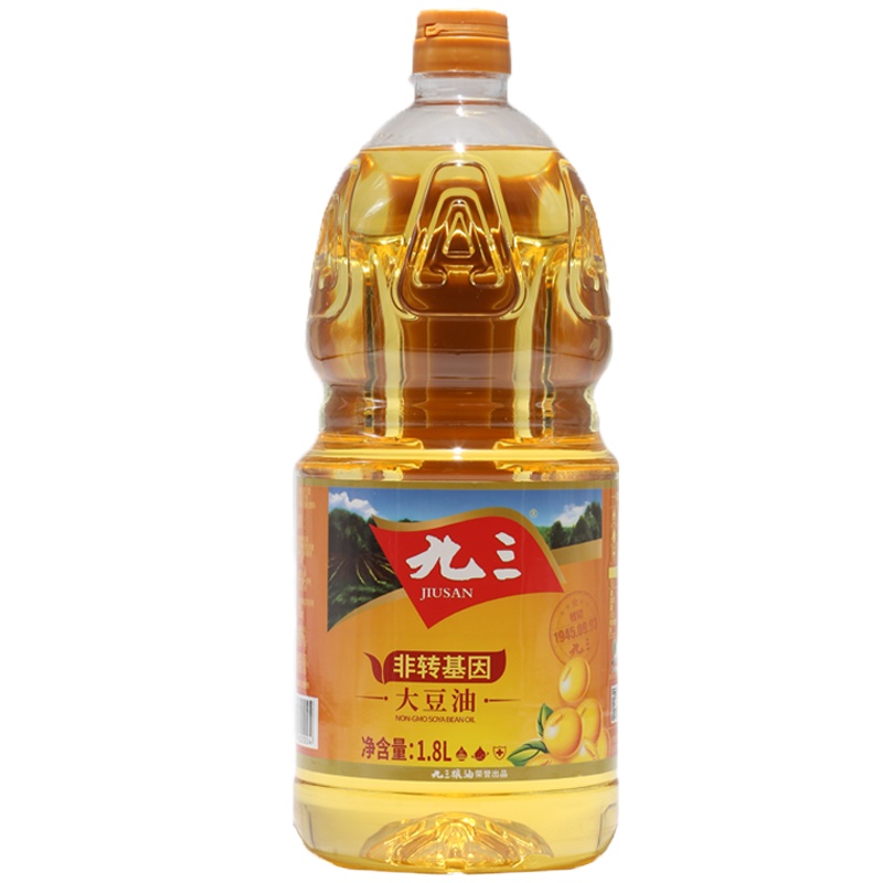 九三 非转基因 大豆油 一级 1.8L*6桶 单位:箱