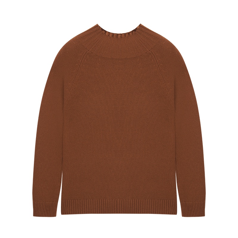 鄂尔多斯1980 半高领女羊绒衫针织衫修身保暖通勤百搭