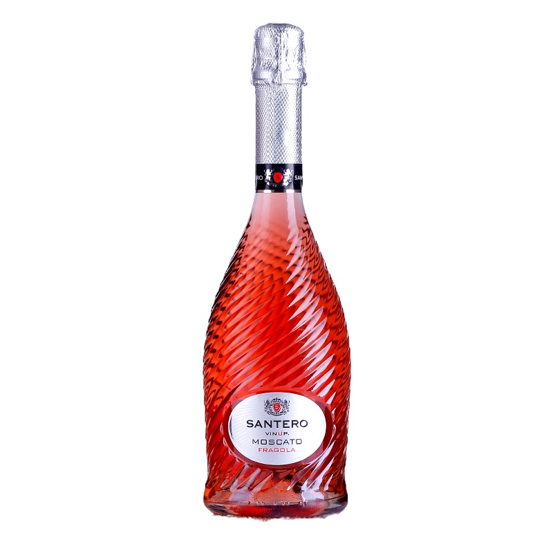 意大利进口红酒圣丹露莫斯卡托桃红起泡酒甜型高泡葡萄酒6.5°配制型santero