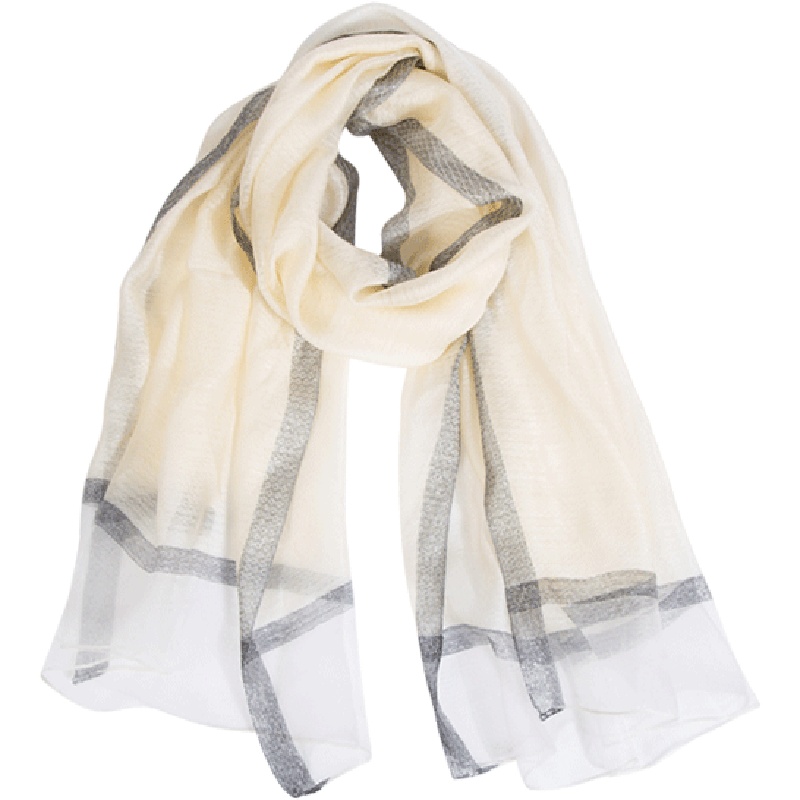 宏达HONDAR 温婉闪耀轻薄金线撞彩防晒沙滩丝巾出游海滩