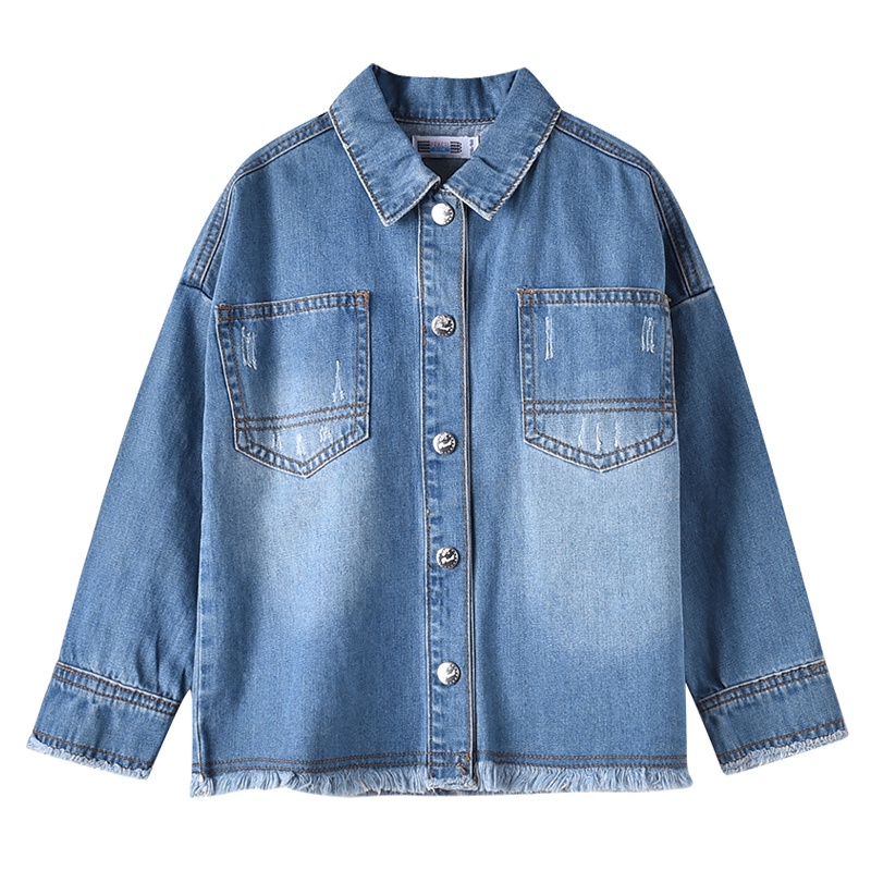 铅笔俱乐部童装2019秋冬新款女童牛仔外套中大童长袖外套儿童外套