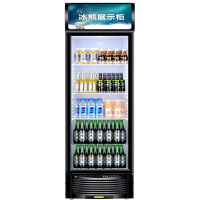 冰熊(bing xiong)LC-368升展示柜商用大容积 立式玻璃冷藏陈列柜 单门饮料酸奶超市便利店冷柜冰柜