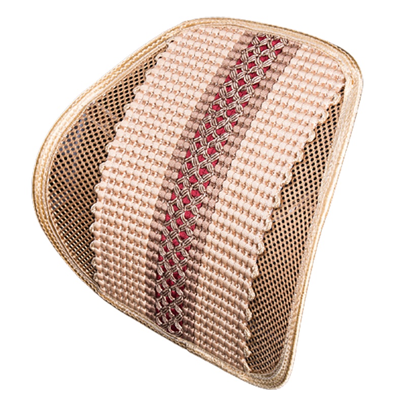 苏宁宜品冰丝汽车[米色]腰靠夏季透气四季通用护腰靠垫车用座椅腰垫腰托靠背垫