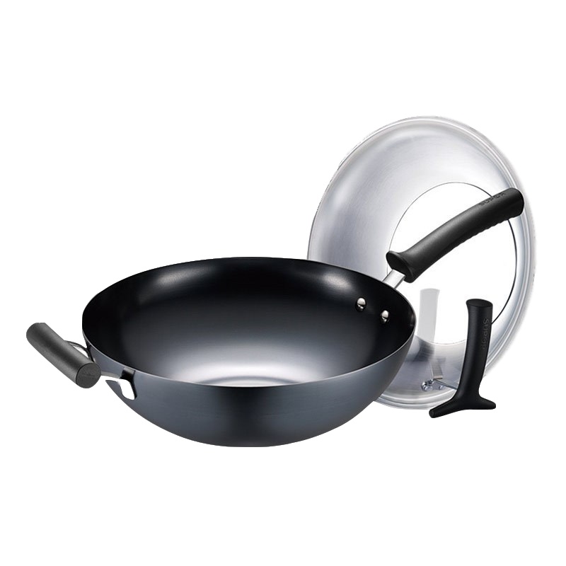 苏泊尔/SUPOR 炒锅铁锅锅具无涂层不生锈炒菜锅FC32H7 32cm炒锅铁锅燃气灶熟铁煤气灶