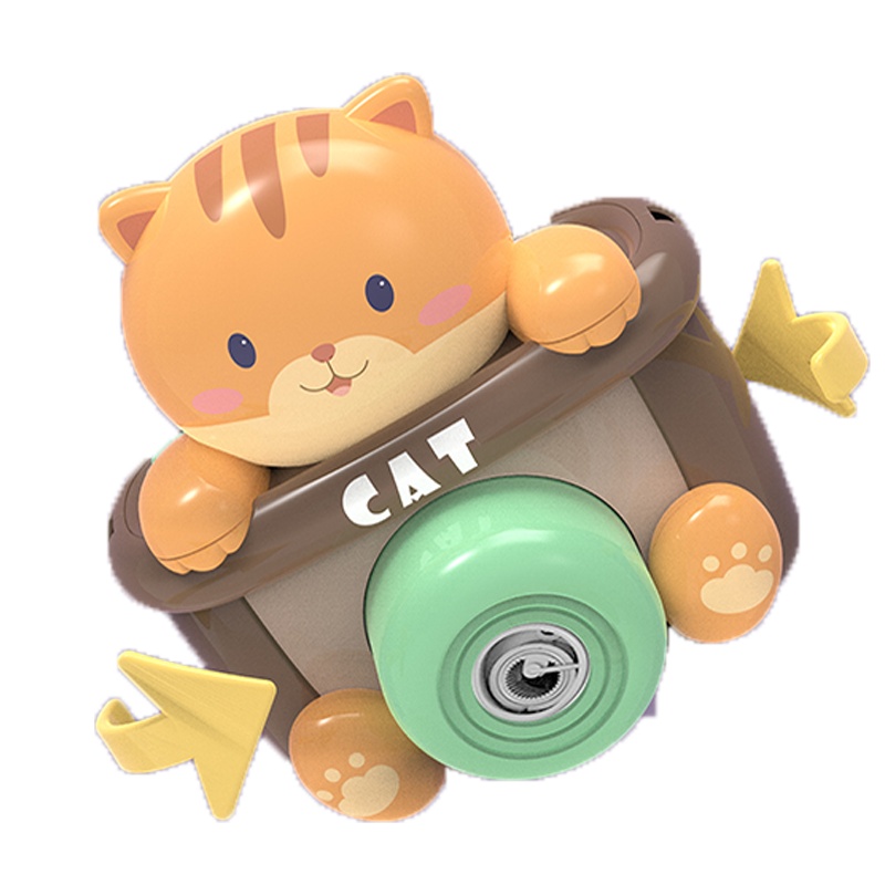 乐可爱&cakalyen萌小猫儿童全自动泡泡机-橙色