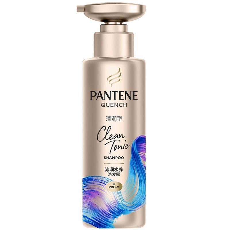 潘婷清润型深水泡弹洗发水洗发露300ml 沁润补水修护干枯毛躁