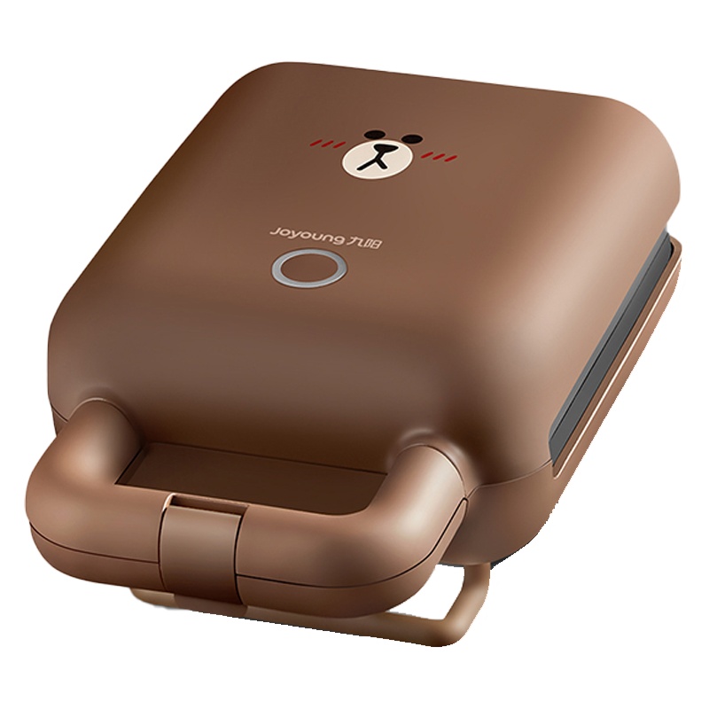 九阳（Joyoung）SK-T1BROWN line布朗熊联名款 云波速热 智能温控 双套烤盘 三明治压烤机轻食早餐机