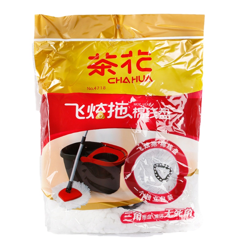 茶花（CHAHUA）4718 飞炫拖把替换头 棉线盘