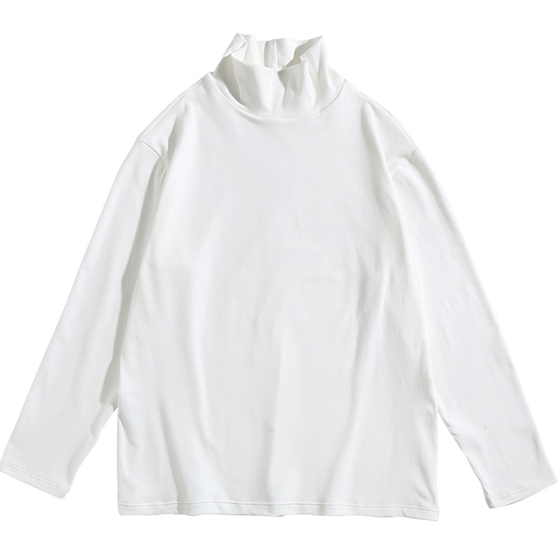 [直营]木林森(MULINSEN)秋冬新款纯色打底衫卫衣女柔软亲肤百搭长袖T恤户外休闲衣