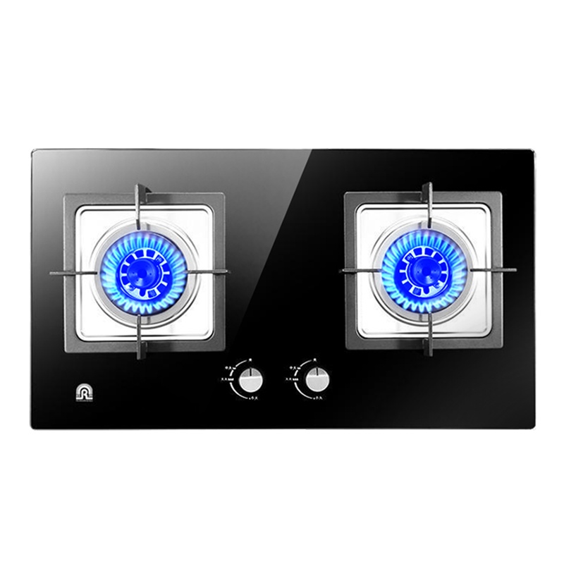 容声燃气灶JZY-Q75-QP06家用煤气灶4.5KW大火力台嵌两用钢化玻璃一级能效童锁保护双眼灶具 液化气