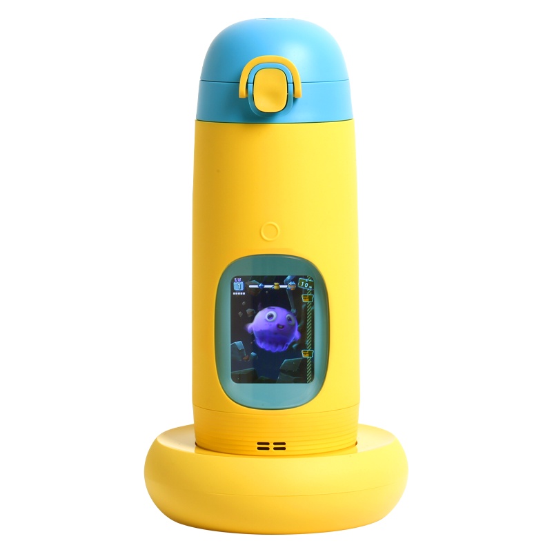 Gululu Talk儿童智能互动鸭嘴杯防摔防杯无线充电APP监测喝水女夏季宝宝水壶幼儿园小学生夏天防摔便携水杯子