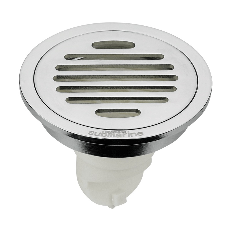 潜水艇(submarine)地漏全铜防臭地漏芯防虫 防堵圆形地漏盖板下TY50-10圆形